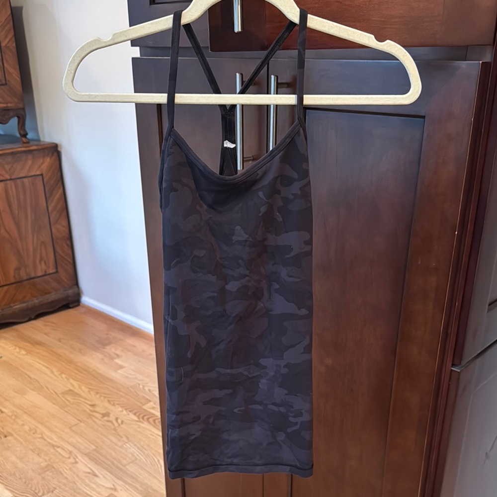 lululemon athletica Black Camo Tank Top